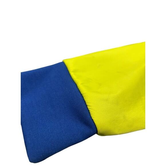 Pyramid Colorblock Pullover Sweatshirt with Embroidered Patches - Picture 3 of 8